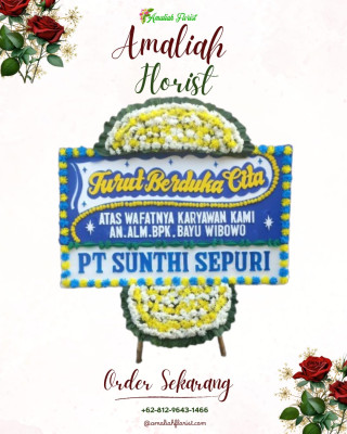 Papan Bunga Duka di Pasar Rebo